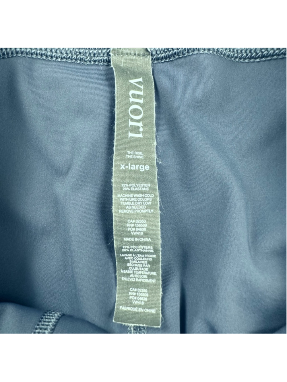 Vuori Women’s Daily Form Navy Leggings Size XL Stretch Yoga Joggers Drawstring - Picture 8 of 8